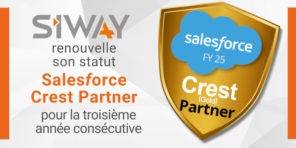 SIWAY renouvelle son statut Salesforce Crest Partner pour la 3eme année consécutive